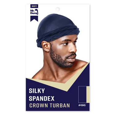 Mr. Durag Silk Spandex Navy – M/L 4345 - ANNS BEAUTY SUPPLY